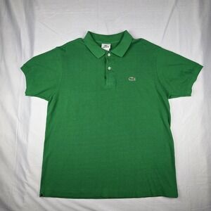 Lacoste Green Short Sleeve Polo Shirt Size 6 Knit Short Sleeve St. Patrick's